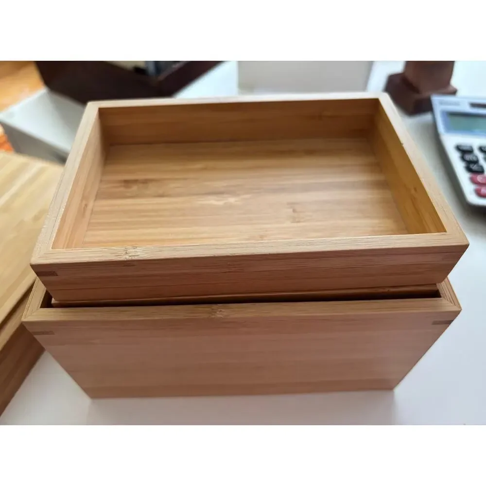 Ikea Dragan Wood boxes w lids 23000 New as is